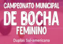 VEM AÍ O CAMPEONATO MUNICIPAL DE BOCHA FEMININO