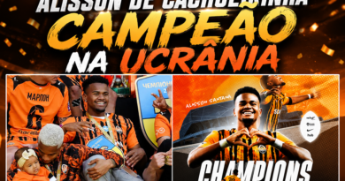 ALISSON DE CACHOEIRINHA PARA SER CAMPEÃO NA UCRÂNIA